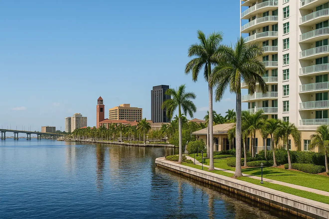 Vista residencial de Fort Myers